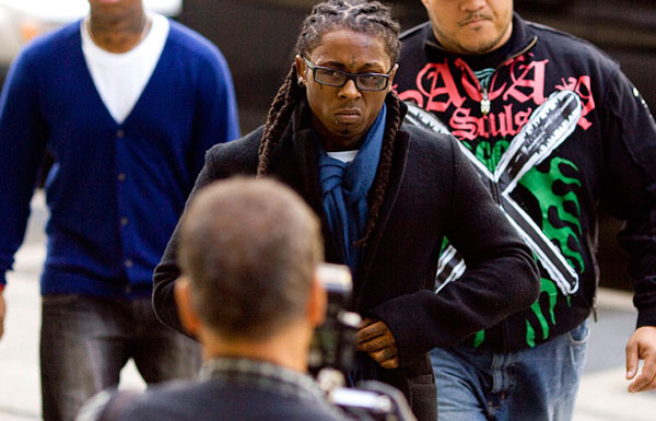 *Lil Wayne, who is scheduled to begin his jail sentence for weapon charges 
