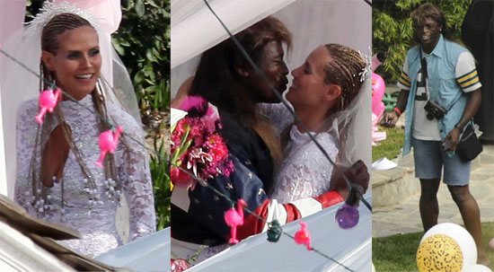 heidi klum and seal and family. Heidi Klum and Seal renew vows