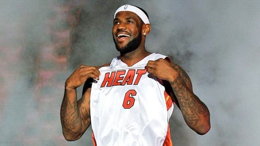 lebron james miami heat dunking. LeBron James#39; No. 6 Miami Heat