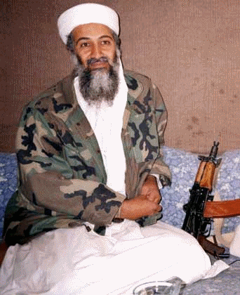 shows Osama bin Laden at. to show Osama bin Laden#39;s