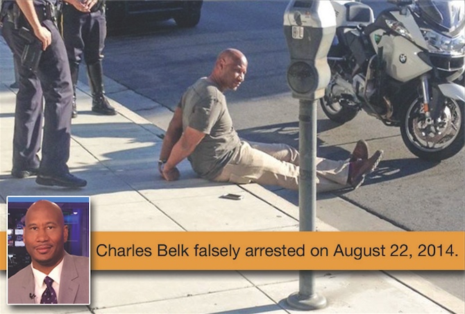 Charles Belk takes his battle from the curb side to Capitol Hill.