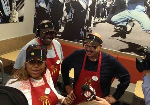 Tom Joyner Sets McDonalds Serving Record